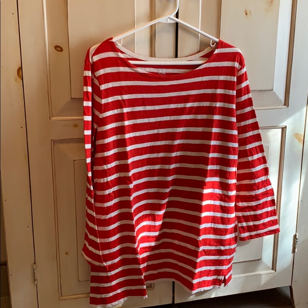 Old Navy boatneck sailor style long sleeve top